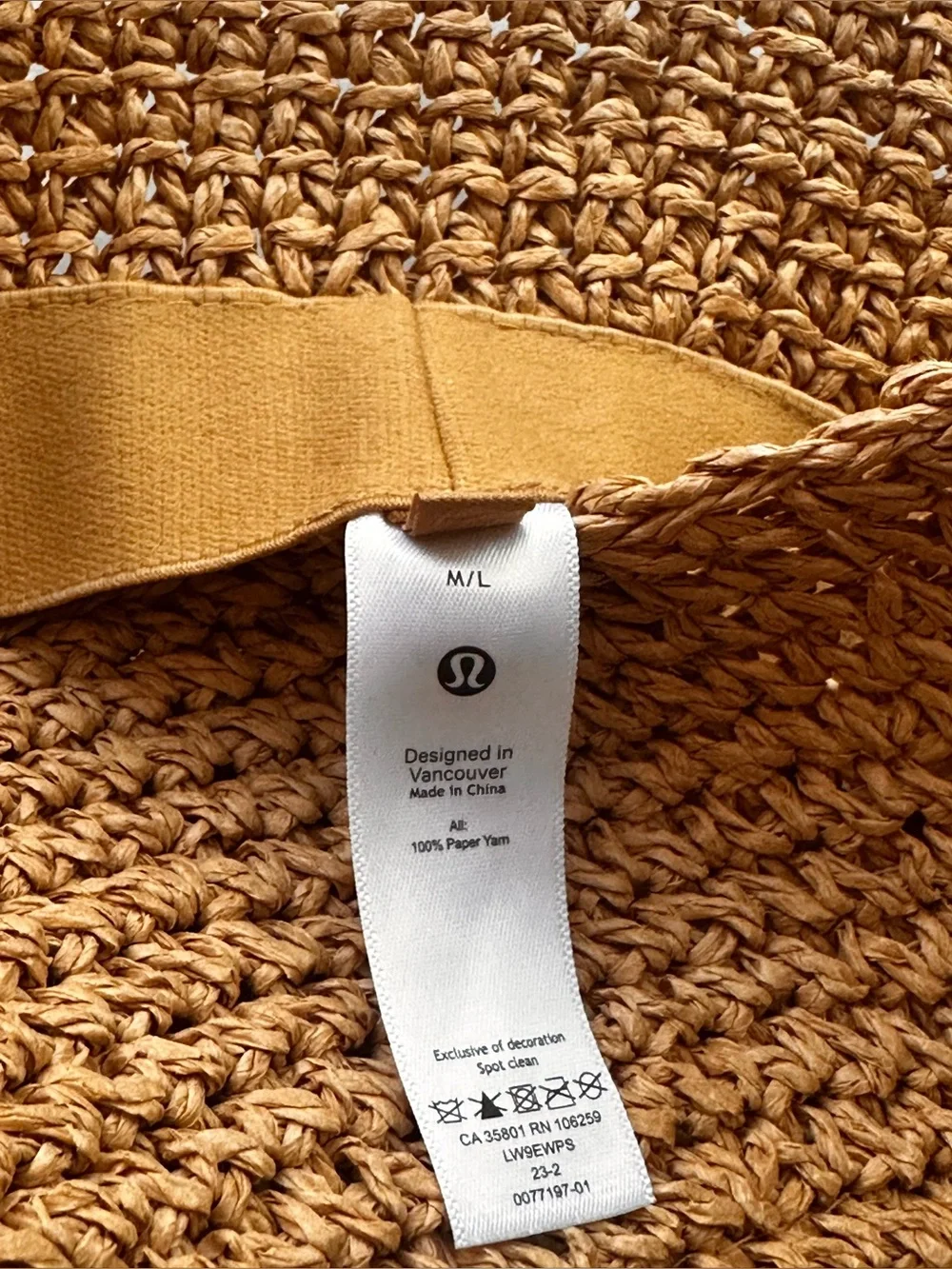 Lululemon Bucket Straw Hat